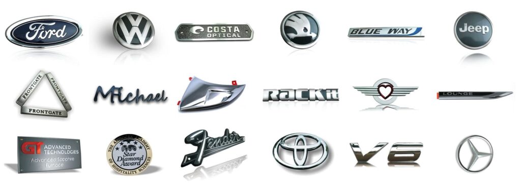 Auto Emblems and Badges